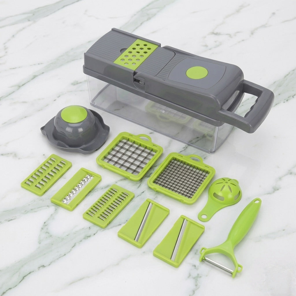 14-in-1 Multifunctional Vegetable Chopper & Mandoline Cutter