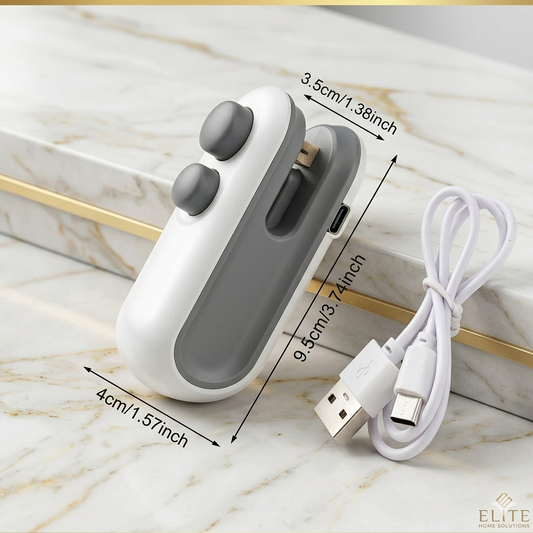 Mini USB Rechargeable Bag Sealer | Portable Food Freshness Sealing Machine