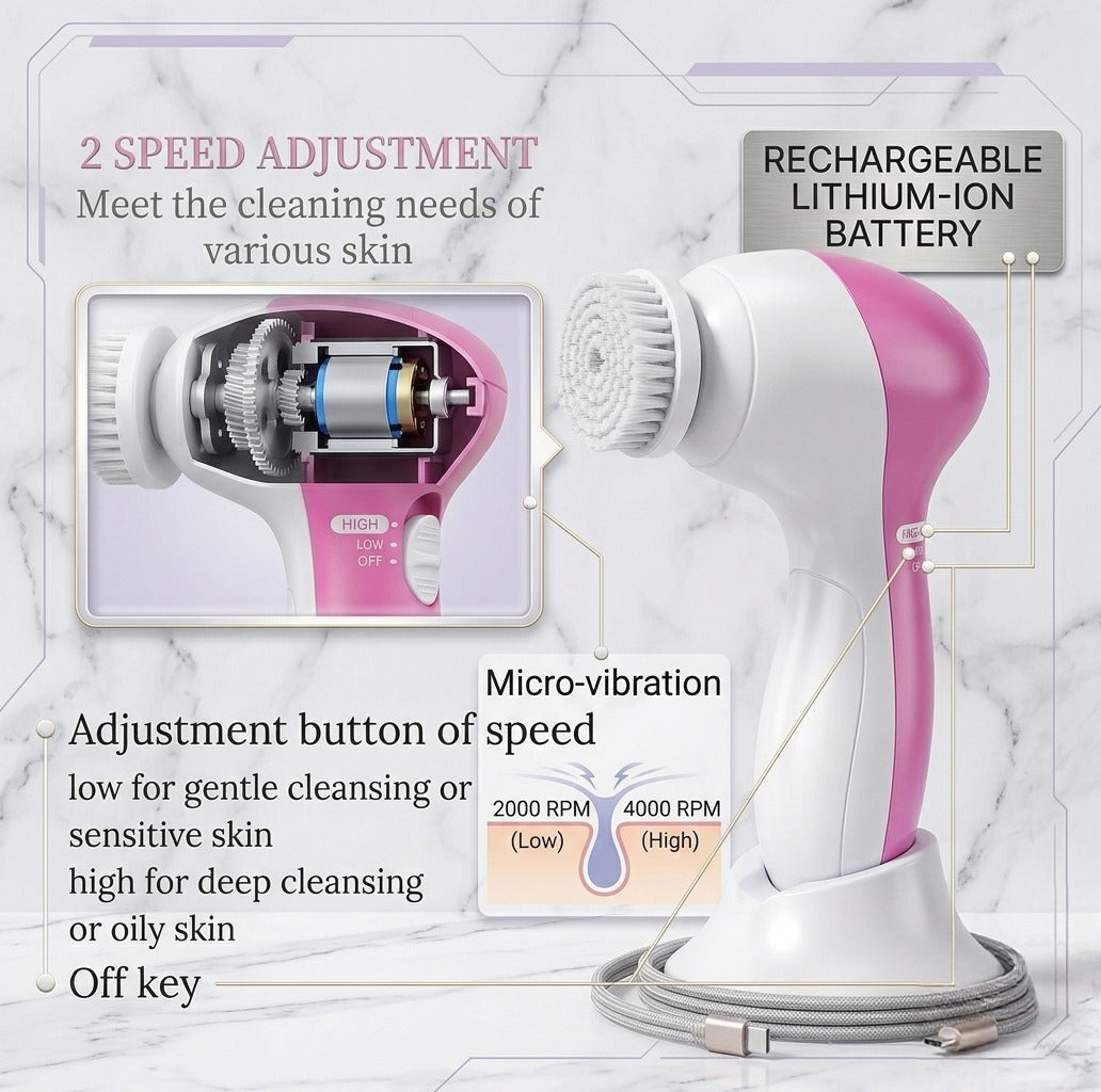 Deep Clean Facial Massager for Clear & Glowing Skin