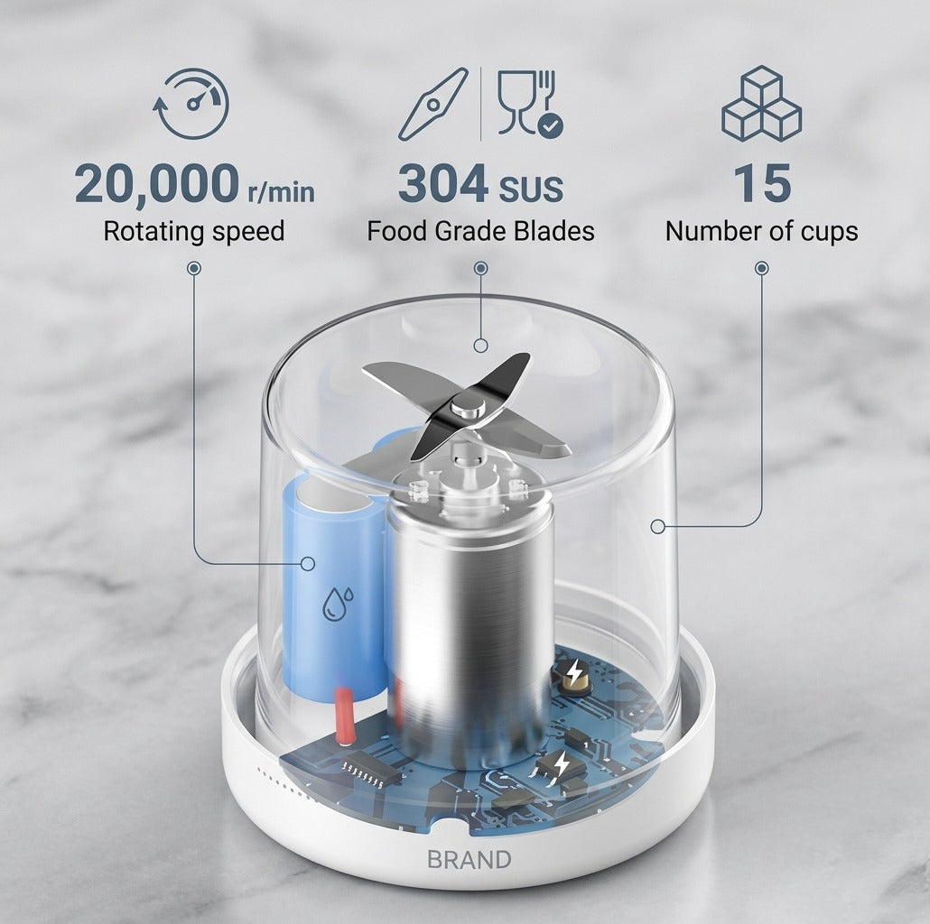 Compact Juice Mixer for Home – Portable Blender