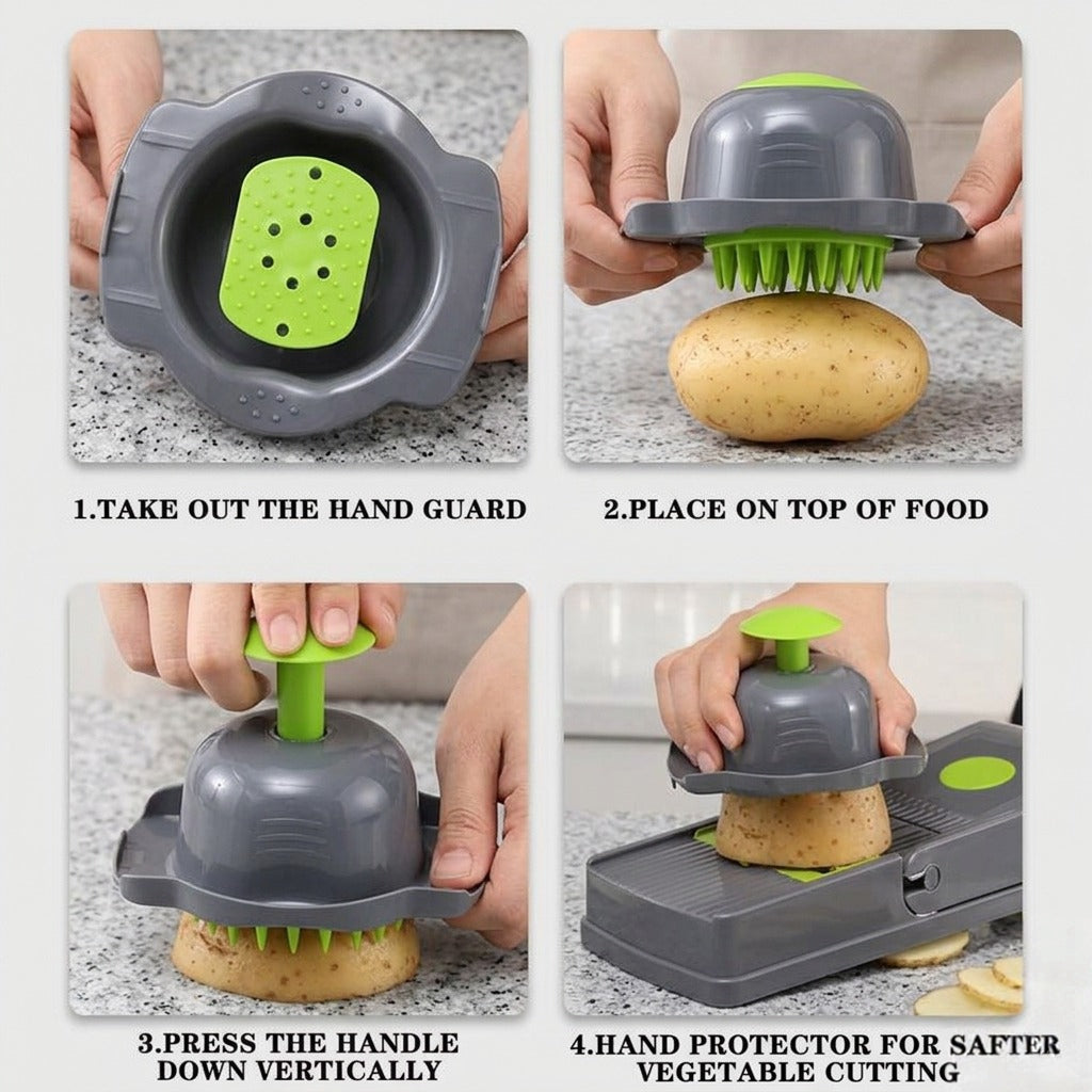 14-in-1 Multifunctional Vegetable Chopper & Mandoline Cutter